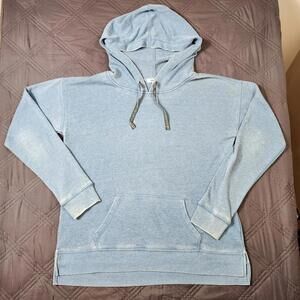 Garage Women's Blue Distressed Sweatshirt Hoodie Size Medium Streetwear Grunge